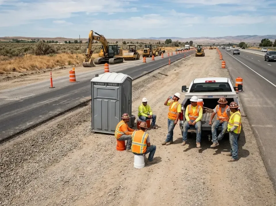 highway-road-construction-crew-007 — frequently asked questions, Porta Potty and Restroom Rentals in Agua Dulce, CA
